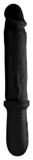 Picture of 8X Auto Pounder Vibrating and Thrusting Dildo with Handle - Black