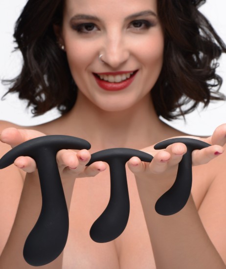 Picture of Dark Delights 3 Piece Curved Anal Trainer Set