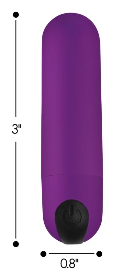 Picture of Vibrating Bullet with Remote Control - Purple