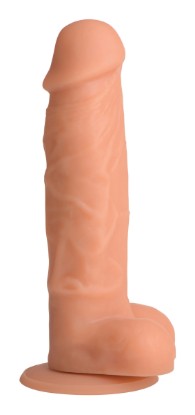 Picture of Power Pecker 7 Inch Silicone Dildo with Balls - Flesh