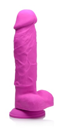 Picture of Power Pecker 7 Inch Silicone Dildo with Balls - Pink