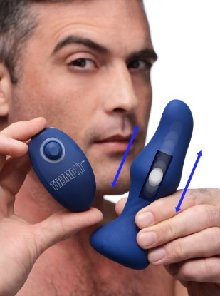 Picture of 7X Slim Curved Thumping Silicone Anal Plug