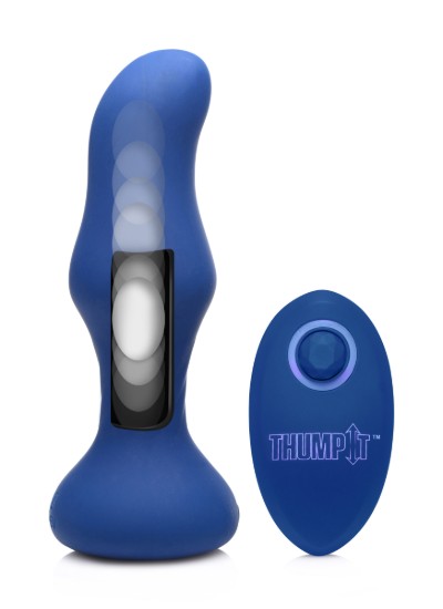 Picture of 7X Slim Curved Thumping Silicone Anal Plug