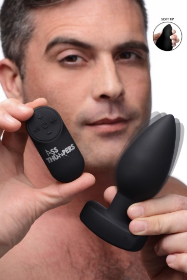 Picture of The Taper 10X Smooth Silicone Remote Control Vibrating Butt Plug