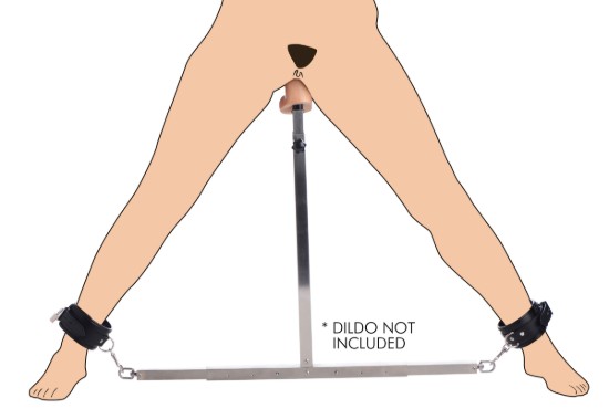 Picture of Squat Anal Impaler with Spreader Bar and Cuffs