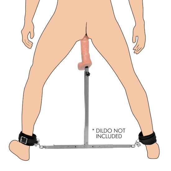 Picture of Squat Anal Impaler with Spreader Bar and Cuffs