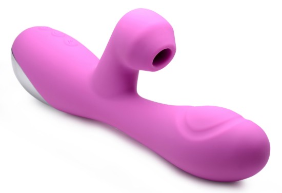 Picture of 10X Silicone Suction Rabbit Vibrator - Pink