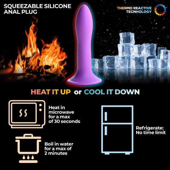 Picture of Squeezable Slender Dildo - Purple