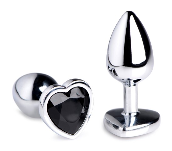 Picture of Black Heart Gem Anal Plug - Small