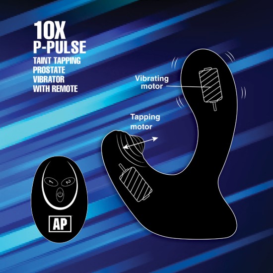 Picture of 10X P-Pulse Taint Tapping Silicone Prostate Stimulator with Remote