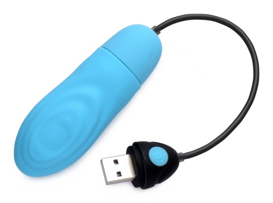 Picture of 7X Pulsing Rechargeable Silicone Vibrator - Blue