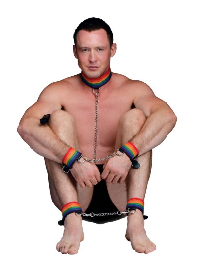 Picture of Kinky Pride Rainbow Bondage Set