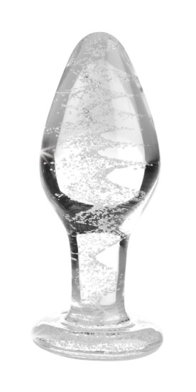 Picture of Glow-In-The-Dark Glass Anal Plug - Medium