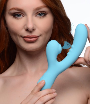 Picture of 8X Silicone Suction Rabbit - Teal