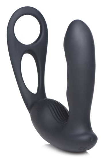 Picture of 7X P-Strap Milking and Vibrating Prostate Stimulator with Cock and Ball Harness