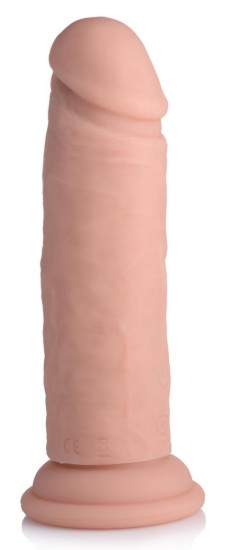 Picture of Power Player 28X Vibrating Silicone Dildo with Remote - Light