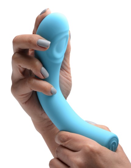 Picture of 5 Star 9X Pulsing G-spot Silicone Vibrator - Teal
