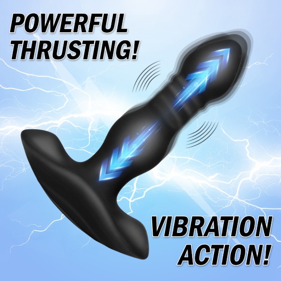 Picture of Vibrating and Thrusting Remote Control Silicone Anal Plug