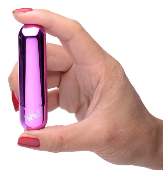 Picture of 10X Rechargeable Vibrating Metallic Bullet - Purple