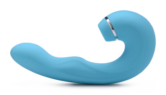 Picture of Shegasm 5 Star 10X Tapping G-Spot Silicone Vibrator with Suction - Teal