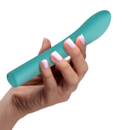 Picture of 5 Star 9X Come-Hither G-Spot Silicone Vibrator - Teal