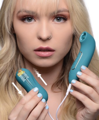 Picture of Entwined Silicone Thumping Egg and Licking Clitoral Stimulator