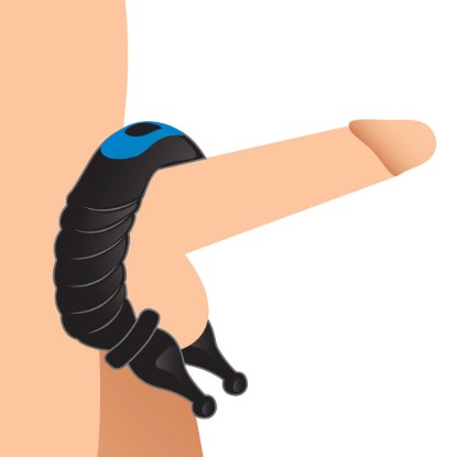 Picture of 10X Cobra Dual Stimulation Silicone Cock Ring