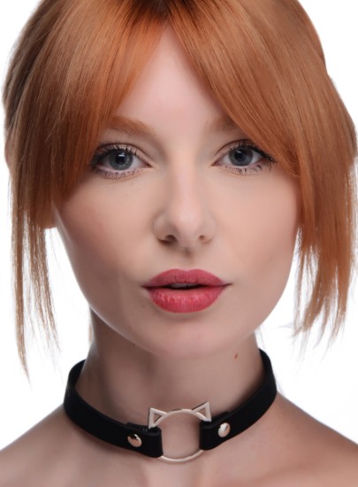 Picture of Kinky Kitty Ring Slim Choker - Black