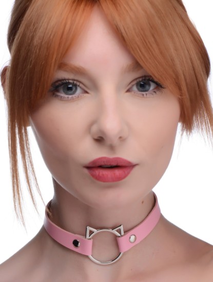 Picture of Kinky Kitty Ring Slim Choker - Pink