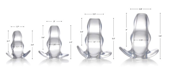 Picture of Clear View Hollow Anal Plug - Small