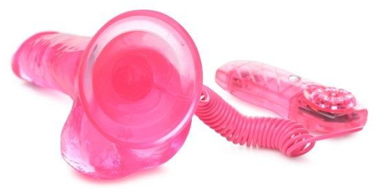Picture of 7.5 Inch Suction Cup Vibrating Dildo - Pink