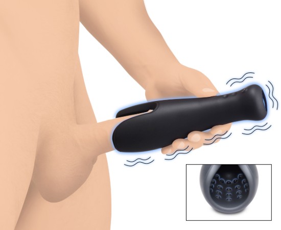 Picture of 10X Vibrating Silicone Stroker