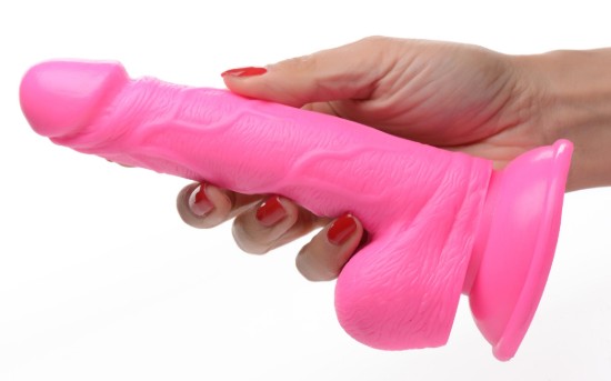 Picture of 6.5 Inch Dildo with Balls - Pink