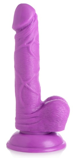 Picture of 6.5 Inch Dildo with Balls - Purple