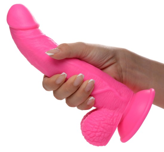 Picture of 7.5 Inch Dildo with Balls - Pink