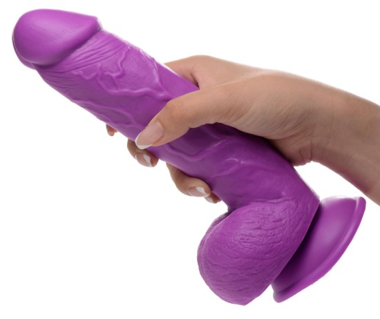 Picture of 8.25 Inch Dildo with Balls - Purple