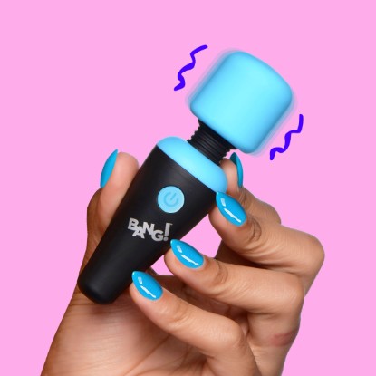 Picture of 10X Ultra Powerful Silicone Mini Wand - Blue