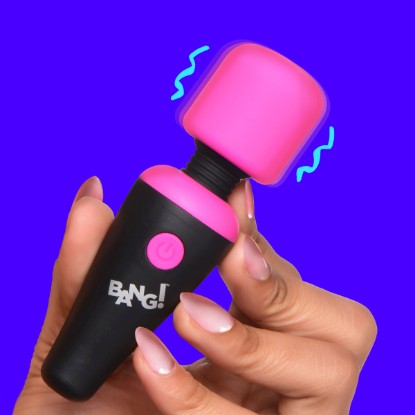 Picture of 10X Ultra Powerful Silicone Mini Wand - Pink