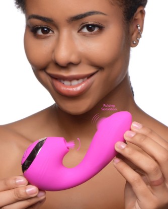 Picture of 10X Licking G-Throb Rechargeable Silicone Vibrator