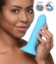 Picture of 10X Squeezable Vibrating Dildo - Blue