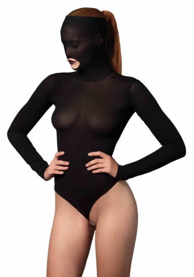 Picture of Opaque Masked Teddy with Beaded G-String