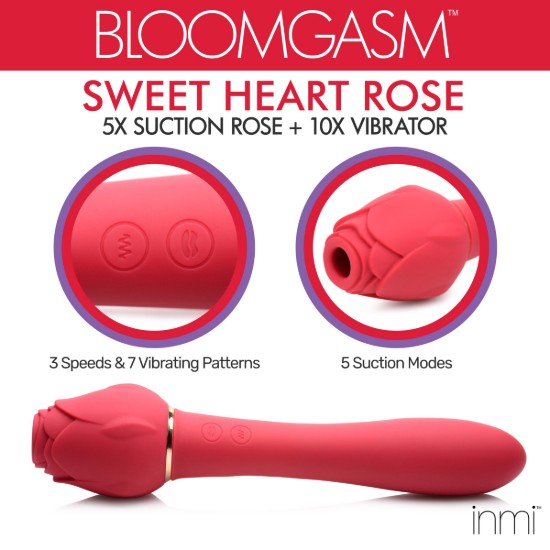 Picture of Bloomgasm Sweet Heart Rose Clit Suction Vibrator