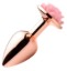 Picture of Rose Gold Anal Plug with Pink Flower - Small