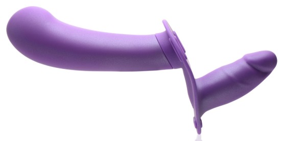 Picture of 28X Double Diva 2 Inch Double Dildo with Harness and Remote Control - Purple