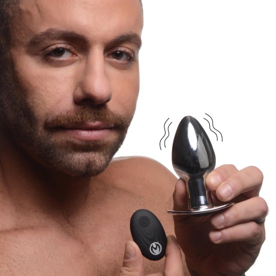 Picture of Chrome Blast 7X Rechargeable Butt Plug with Remote Control - Large