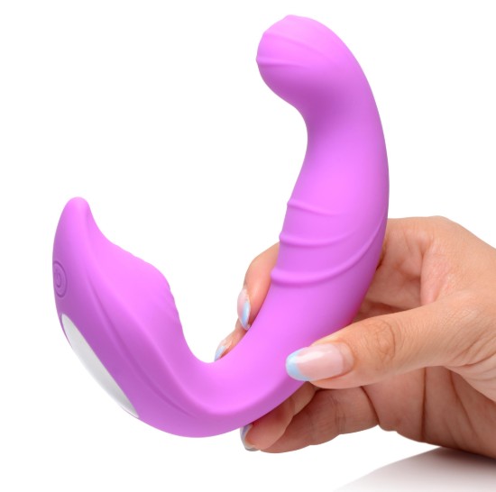 Picture of 5X Come Hither Silicone Vibrator with Remote Control