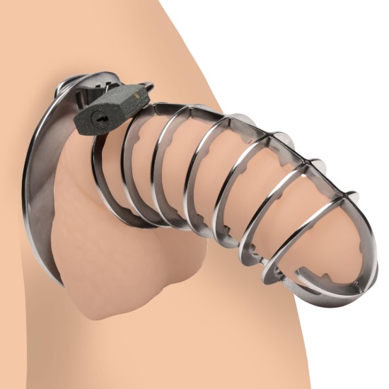 Picture of Stainless Steel Spiked Chastity Cage