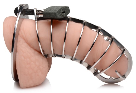 Picture of Stainless Steel Spiked Chastity Cage