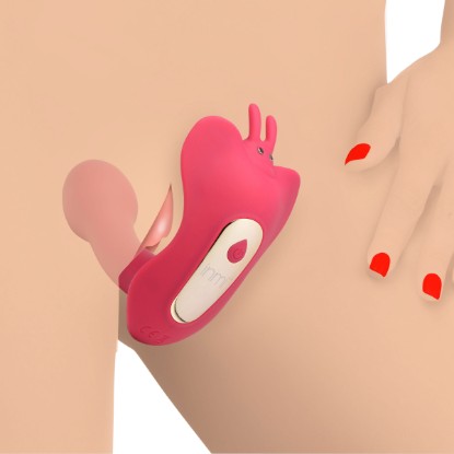 Picture of Butterfly Tease 10X Clitoral Suction Silicone Stimulator