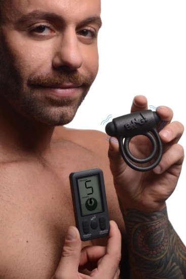 Picture of 25X Vibrating Silicone Cock Ring with Remote Control